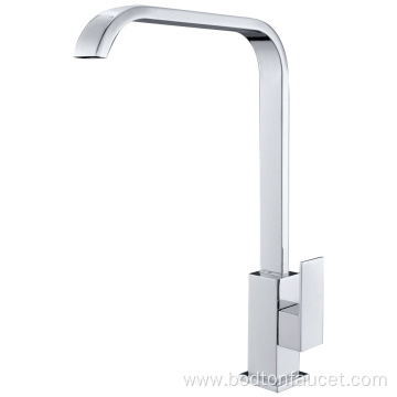 Chrome Plated Single Handle Vertical Kitchen Faucet